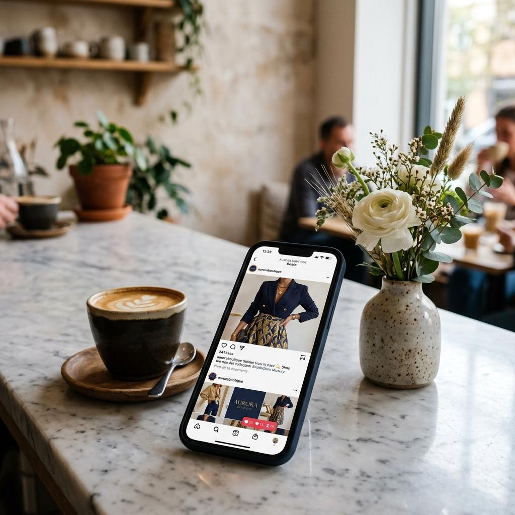 NeonBoutique Instagram SMO Ads Mockup
